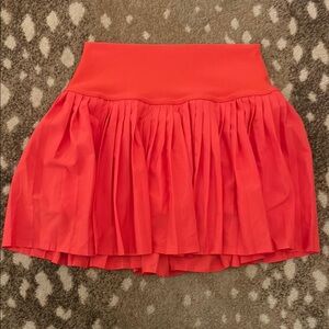 ALO Yoga Red Pleated Mini Skort